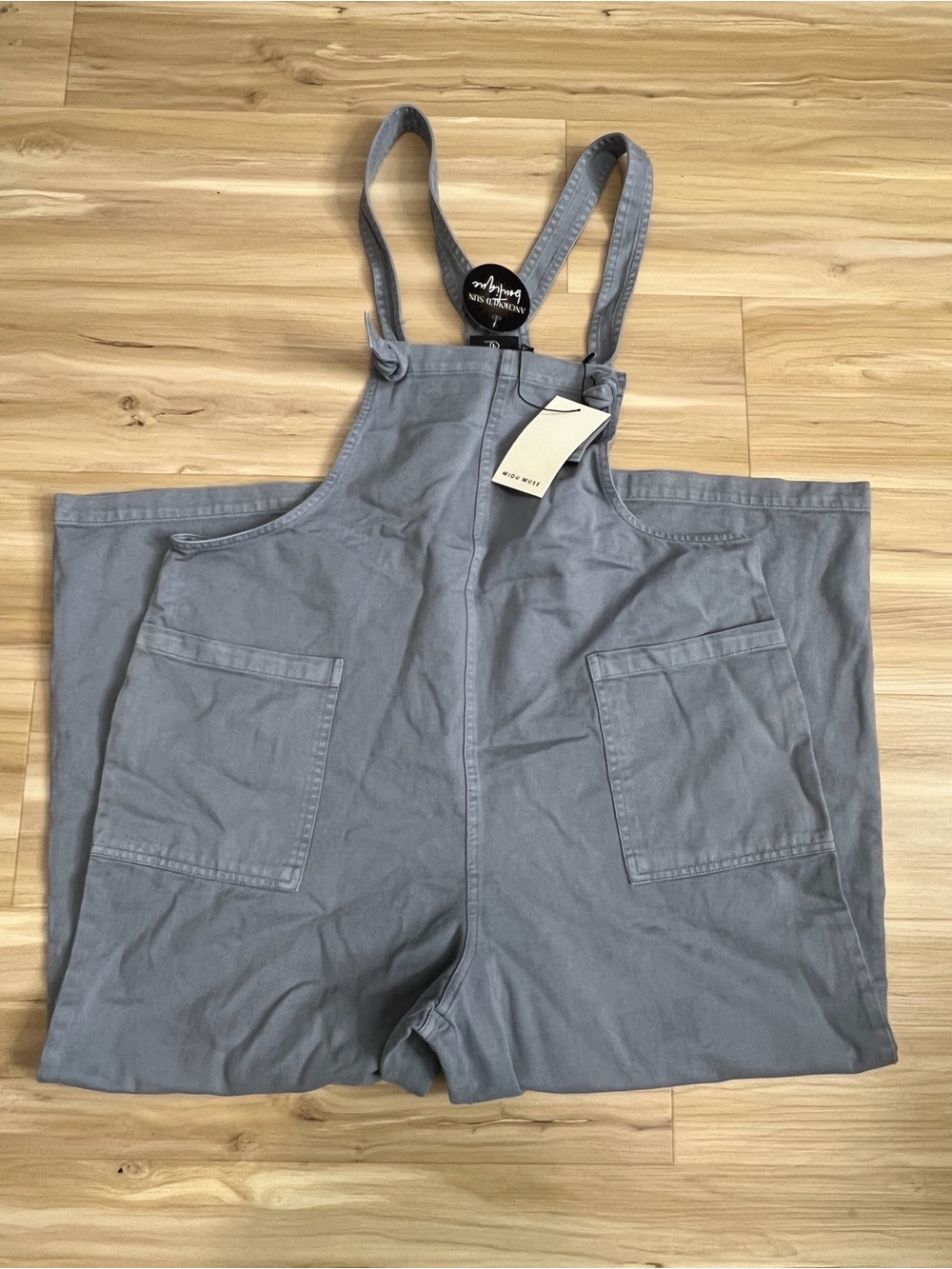 Wide-Leg Overalls - Picture 2 of 4